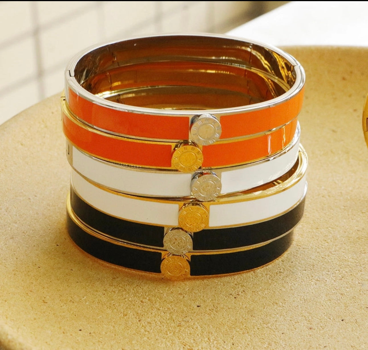 Roman Numeral Bangle Set of 3