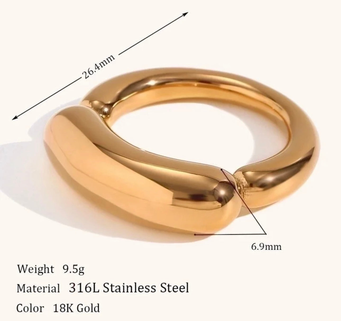 MIXED DOME RING
