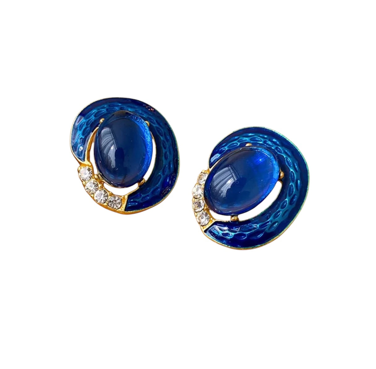 Moderate Luxury Triangle Geometric Alloy Oil Dripping Earrings