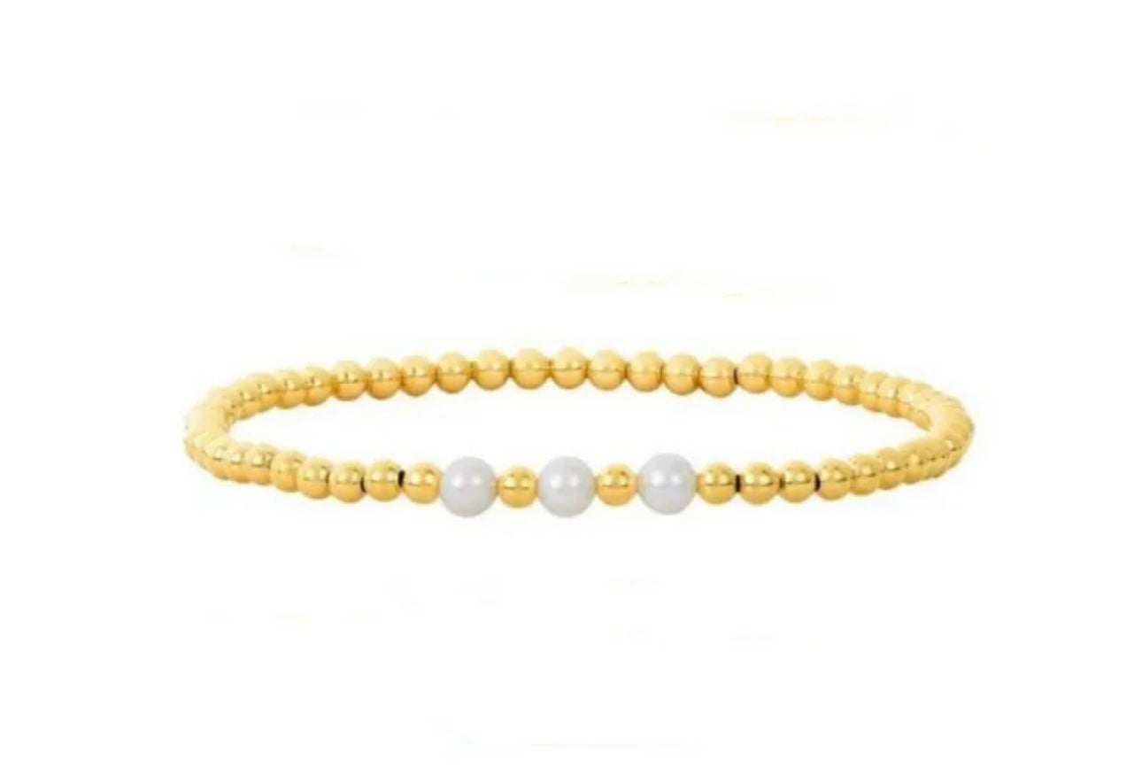 IVORY KISS BEADED PEARL SET
