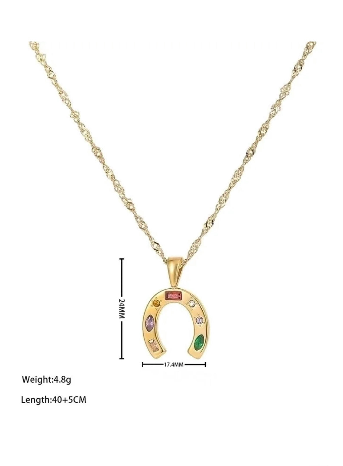 LUCKY STREETWEAR HORSESHOE NECKLACE