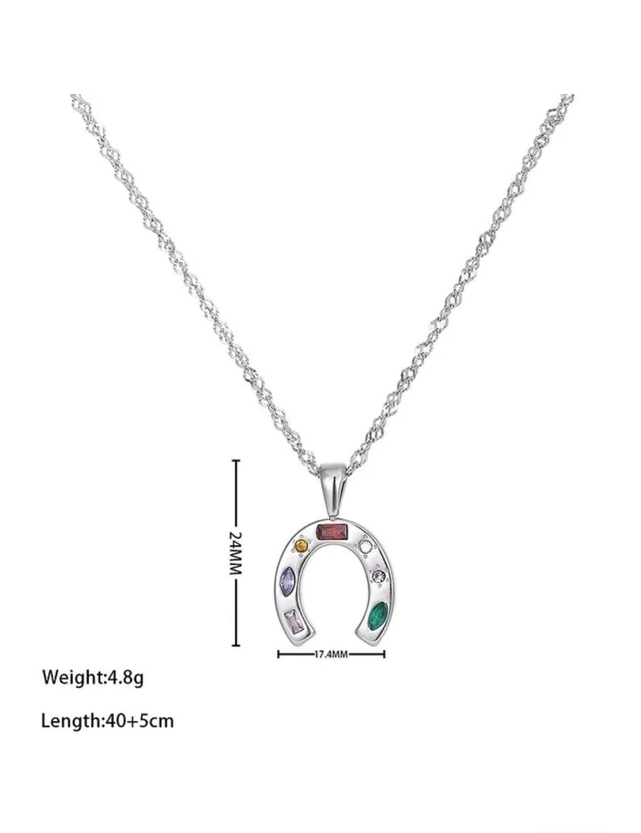 LUCKY STREETWEAR HORSESHOE NECKLACE