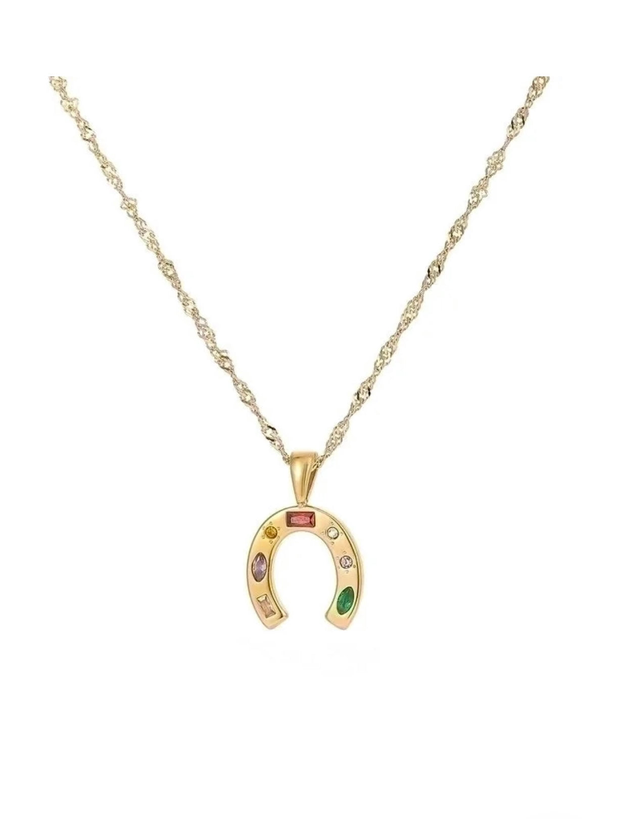 LUCKY STREETWEAR HORSESHOE NECKLACE