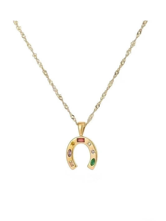 LUCKY STREETWEAR HORSESHOE NECKLACE