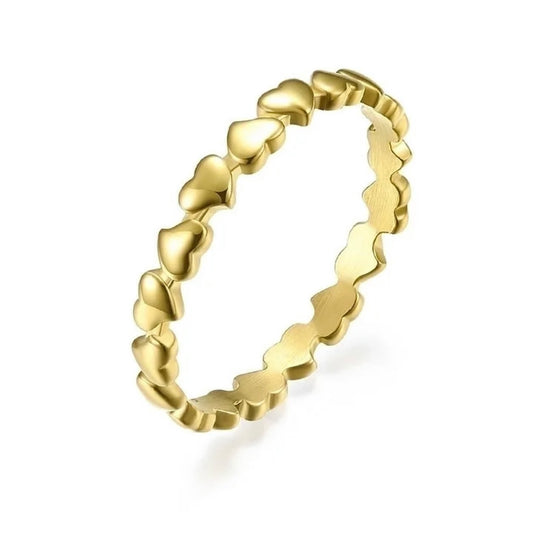 SWEET STACKING HEART RING