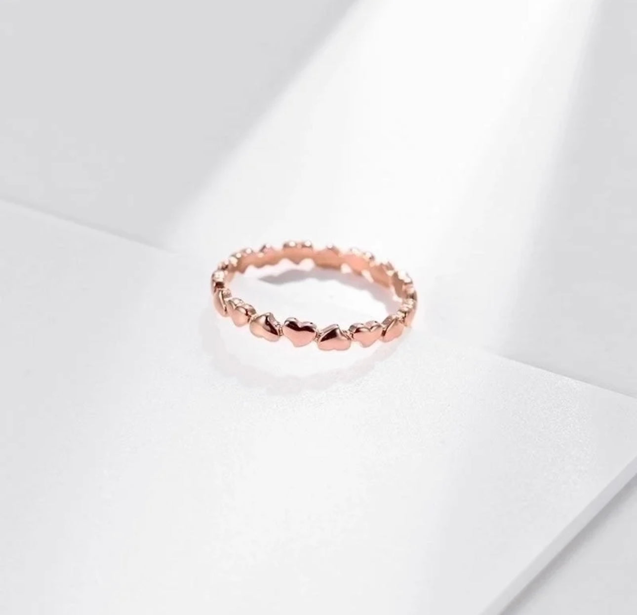SWEET STACKING HEART RING