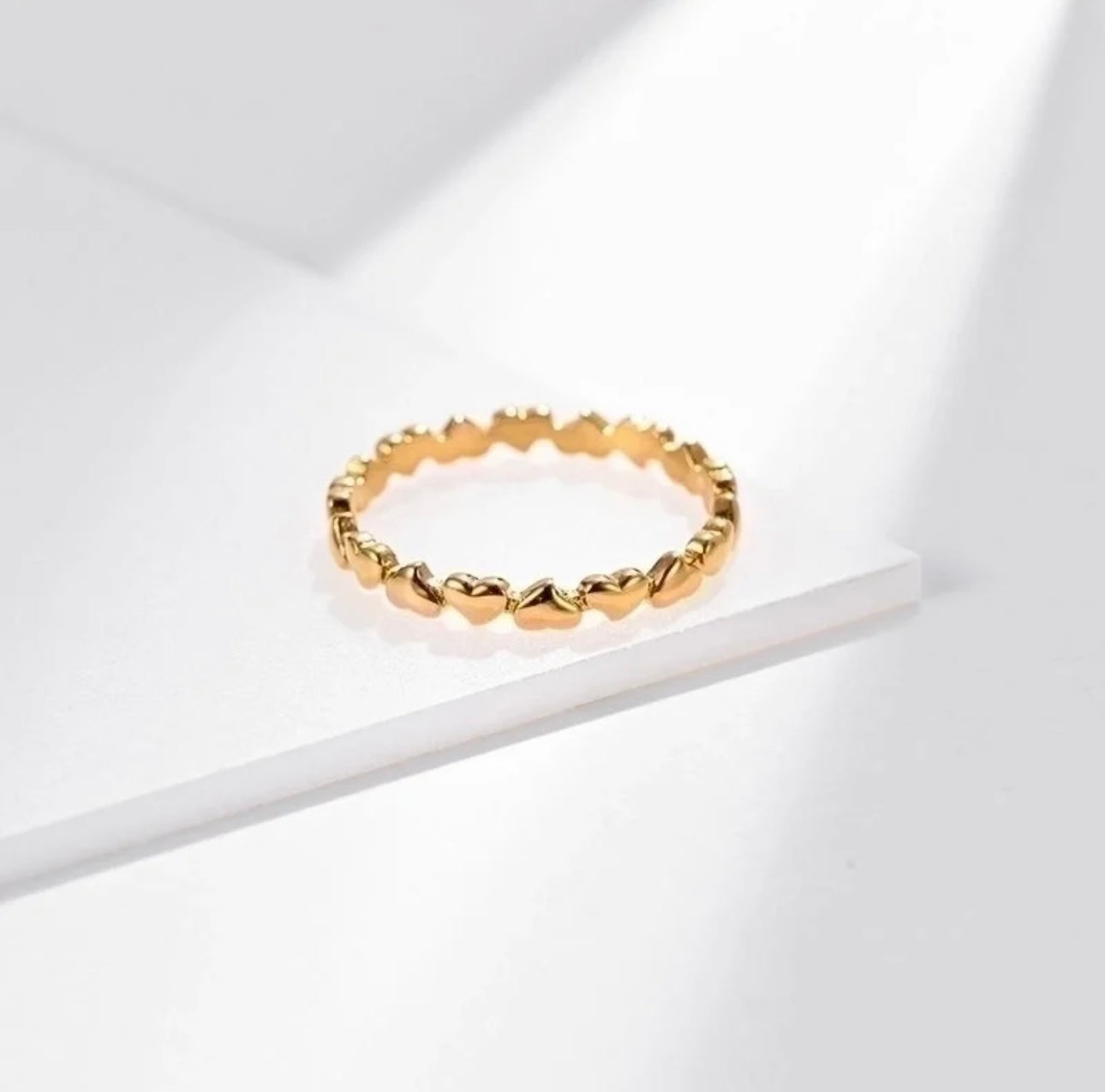 SWEET STACKING HEART RING