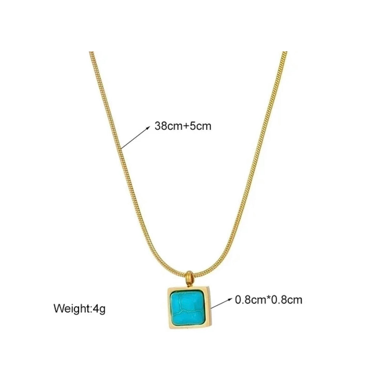 SEA BREEZE SQUARE NECKLACE