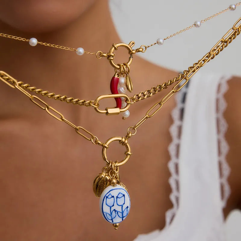 MEDITERRANEAN AMULET NECKLACE SET