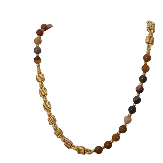 GOLDEN EMERALD EARTH NECKLACE