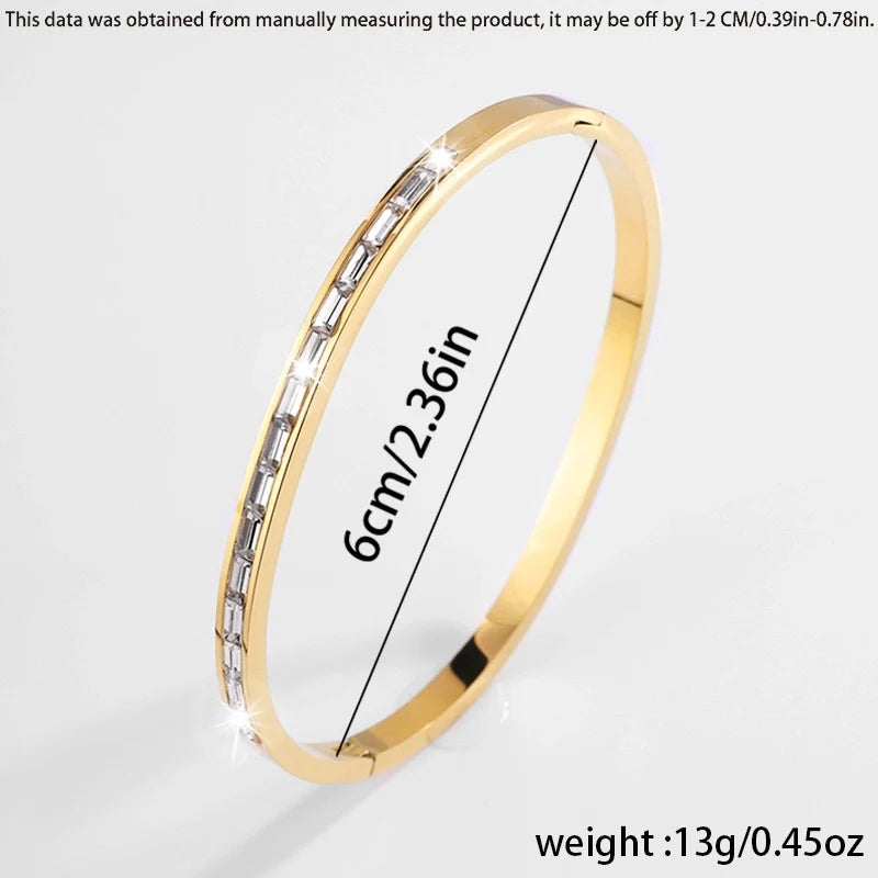 Eclipse Drop Rhinestones Bangle
